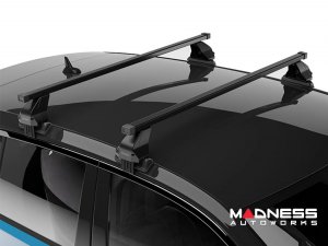 FIAT 500L Roof Rack Luggage Bars - Smooth Roof - Black - OMAC 